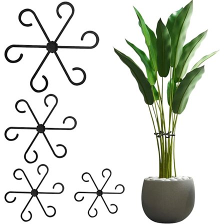 Plantesupportsæt, 8 stk. flerårige holdere, blomster, roser, tomater - Monstera plantestøtte og planteholder - støtte til indendørs planter