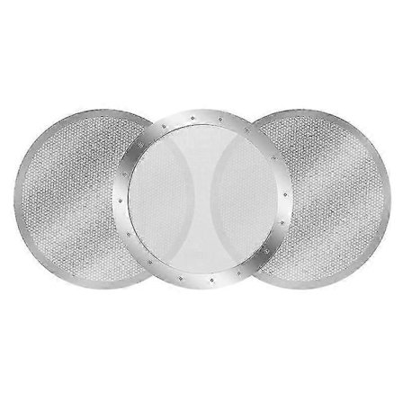 3-pakning Metall Gjenbrukbart Kaffefilternett for Kaffemaskin Espressomaskin, Sølv