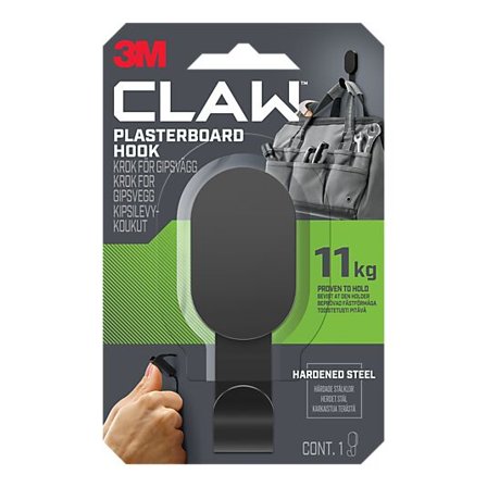 3M Krok til gipsvegg 11kg sort
