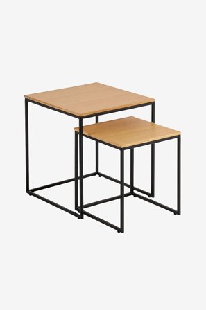 Kave Home - Sohvapöydät Yoana 2 kpl - Ruskea - Pikkupöydät - - Homeroom