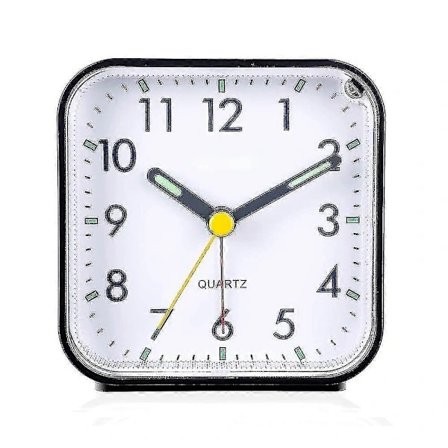 Hiljainen analoginen herätyskello ilman tikitystä, pehmeä herätys, piippausääni