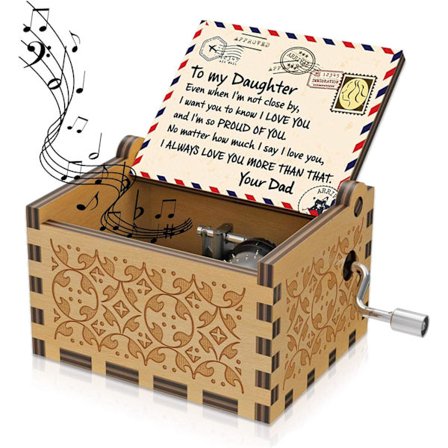 Solros Tre Gravert Fargerik Spilledåse U R My Sunshine Laser Tre Musikkboks Gaver fra Mamma t Pappa til Datter 4