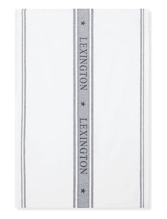 Lexington Home Icons Cotton Jacquard Star Kitchen Towel - White - 50X70