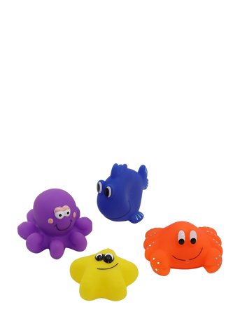 Rätt Start | Bathtoys, Sea Animals, 4-Pack | ONE SIZE