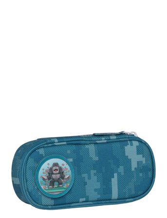Beckmann Norway Oval Pencil Case, Jungle Game - Blue - 0.9 L