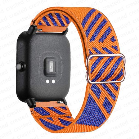 20 mm/22 mm bånd for Amazfit Gts 4//2/2e/3/gts2 Mini/gtr 4/3/pro/gtr2/47 mm/stratos Nylon elastisk klokkearmbånd Amazfit bipsrem