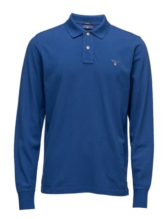 Original Pique Ls Rugger Polos Long-sleeved Sininen GANT