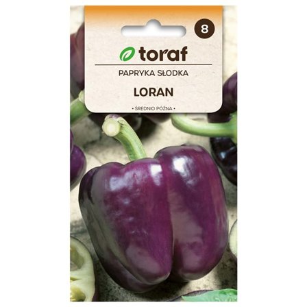 Loran paprikan siemenet - Purppuranpunainen ja maukas, neliön muotoinen