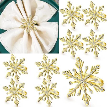 Snøfnugg juleserviettringer juleserviettringer holder bu