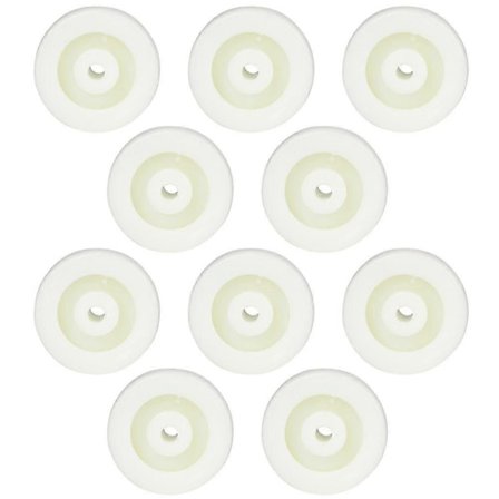 10 st Nylonhjul 2 tum Runda Nylonhjul Rullhjul 20 kg Max Last