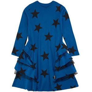 NUNUNU Star Layered T-shirt Dress Blue 8-9 Years - Dresses - 8-9 years - Blue