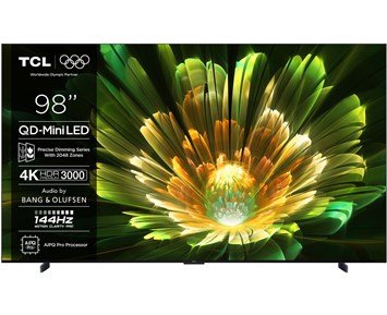 TCL 98Q7C - 98tum QD-Mini LED Smart TV med Bang & Olufsen-ljud