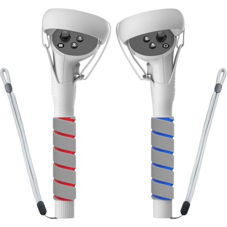 VR-tilbehør Arm Extension håndtagsvedhæftninger til Gorilla Tag Long Arms-vedhæftninger til Q2 Controller Extension Golf Club-vedhæftning(Hvid)