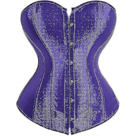 Korsetttopp för damer, sexiga underklädesset, svart satäng, midjeformare