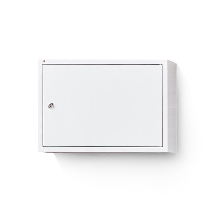 Kleiner Dokumentenschrank SERVE, 390x550x340 mm, weiß