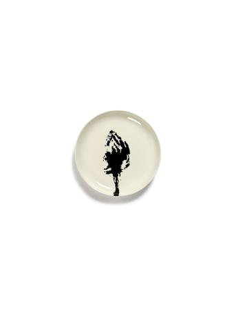 Plate S White Artichoke Black Feast By Ottolenghi Set/2 Serax Multi/patterned