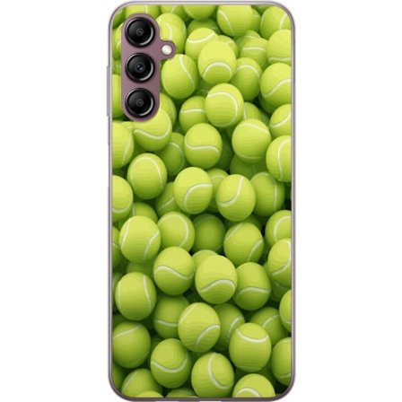 Kompatibel Mobilcover til Samsung Samsung Galaxy A14 5G Mønster af grønne tennisbolde i høj detalje, sporty motiv med gentagende tekstur og stærke