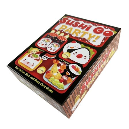 Gamewright Sushi Roll Brætspil Sushi Go Party 1 2 3 Edition - Kast terningerne, byg din tallerken, bliv en Sushi Master!