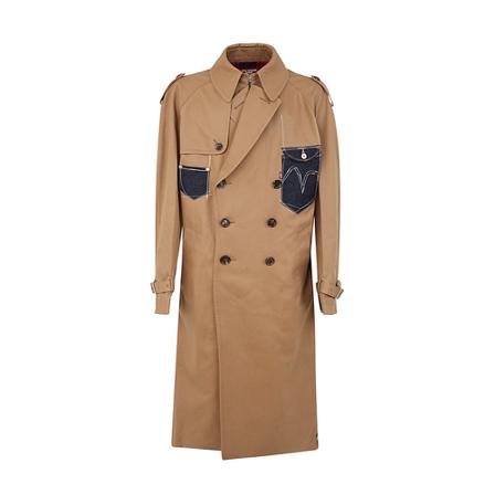 Junya Watanabe, Coats Brązowy, Mężczyzna, Rozmiar: L