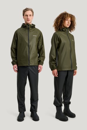 Tretorn Packable Rainbreaker Set — Regnutstyr Dame/Herre — Grønn | Yttertøy, Gummistøvler, Jakker & Regntøy for Dame, Herre & Barn