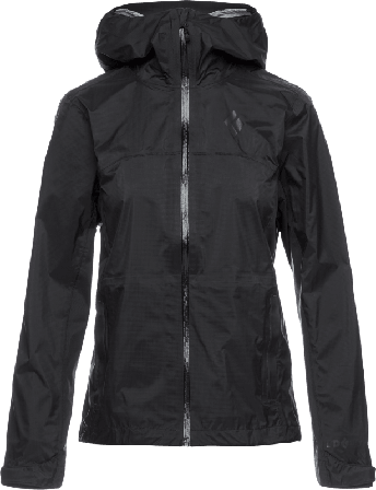 Black Diamond Women's Treeline Rain Shell Women rain jackets Black S