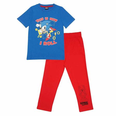 Sonic The Hedgehog Childrens/kids How I Roll Pyjamas Set 11-12 Y