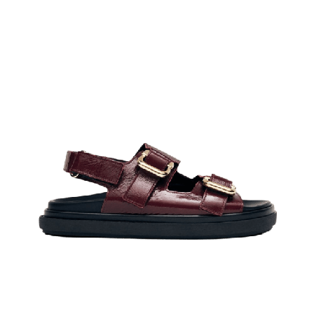 Alohas Harper Onix Burgundy Leather Sandals Sandaler Dam Röd 38