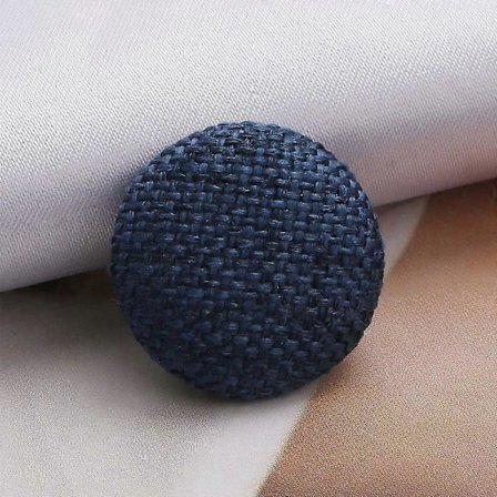 10 stk. Skaftknapper Metallknapper Klær DIY Stoffknapper Stofftrukket Lin Rund Dekorativ