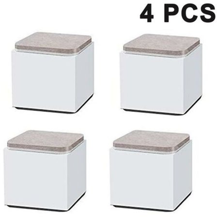 Pcs Home Care Bordshöjare Fotstöd, vit fyrkant 40x52mm