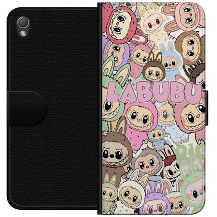 Yhteensopiva Lompakkokotelo Sony Xperia Z3 Ruusunpunainen kawaii-kompositio, jossa on söpöjä piirrettyjä hahmoja ja pehmeitä muotoja