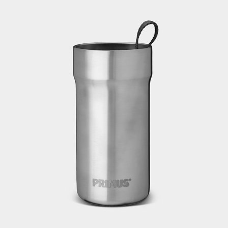 Termokrus med låg Primus Slurken Vacuum Mug Steel, 30 cl / 300 ml