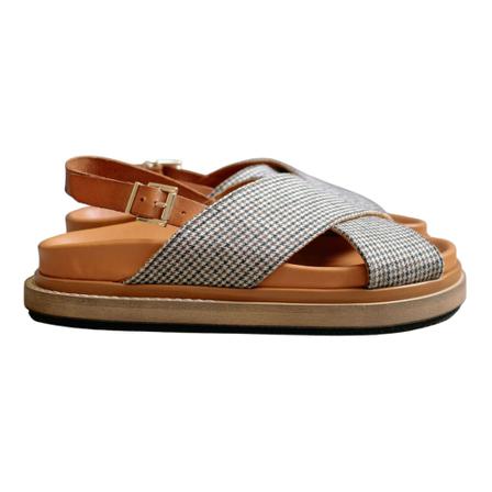 Alohas, Marshmallow Harris Check shoes Bruin, Dames, Maat:37 EU,polyester