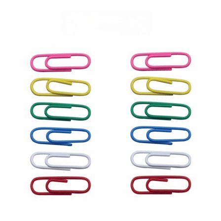 28 mm farverige papirclips (pakke med 50)