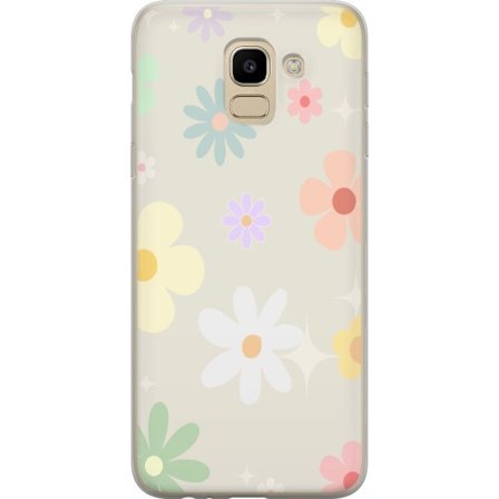 Mobilskal till Samsung Galaxy J6 med fejdande blommor