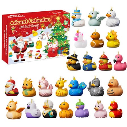 Lollanda Adventskalender 2025, 24 dager til nedtelling til jul, festlige temadesign, adventskalender med 24 2D akryland for barn