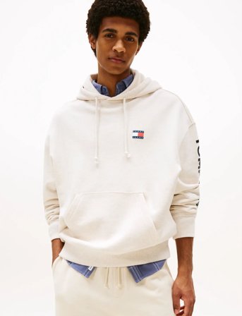 Tommy Jeans Tjm Crp New Classics Hoodie Ext - Cream - XL