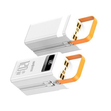 Ulkoakku 45000mah - INNOVTEC - PD 40w led-näyttö ja taskulamppu power bank puhelimelle - 4 usb-ulostuloa 3 porttia