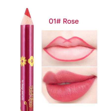 Yalaiyi Læbestift & Lip Liner 13 Farver Mat Vandtæt Langtidsholdbar Velvet Læbestift Pen