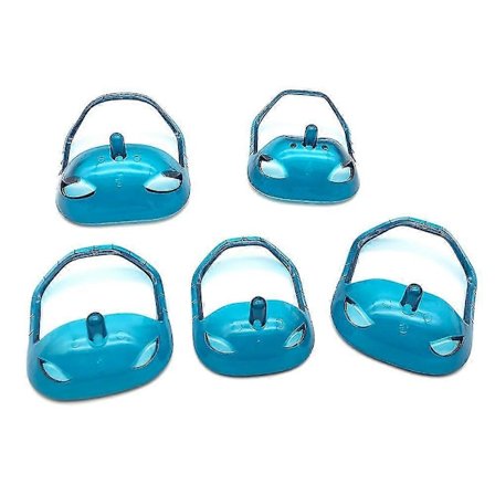 Herre Bartformer - 5 stk. Stylingmal for Geitebart Skjegg Guide Stensil Barberingsdesignverktøy Transparent