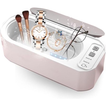 Ultralydsrenser - 15 W - 360o - 50000 Hz - Renseenhed til briller og smykker - USB-opladning