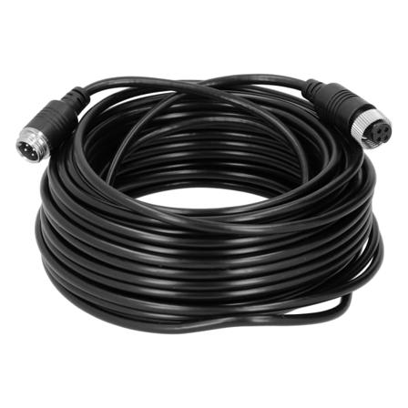 4-nastainen autokameran kaapeli Kannettava anti-interference PVC-videojatkojohto Auto Truck Bus Monitoriin (20m 65,6ft)
