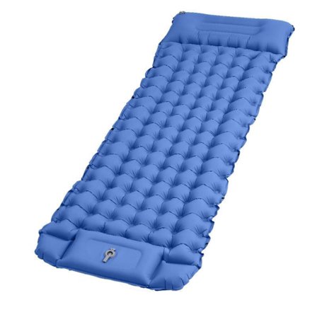 Selvopustende Liggeunderlag, Vandafvisende Campingmadras, Udendørs Ultralet Luftmadras med Fodpumpe_TF_TF
