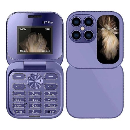 Matkapuhelimet Uusi Mini Flip -matkapuhelin 2 SIM-korttia Pieni näyttö Taitettava matkapuhelin Lukitsematon Flip-puhelin 2G Flip-matkapuhelin Seniori-