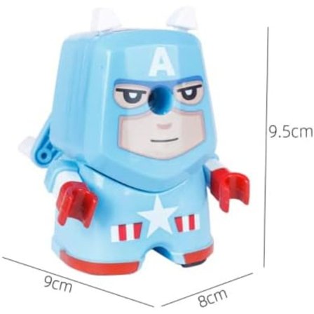 Kreativ tecknad pennvässare för barn, Spiderman Batman Hand