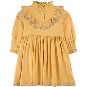 Kids - MarMar Copenhagen Light Hay Dalja Dress 140 cm (9-10 Years) - All in ones - 140 cm (9-10 Years) - Yellow