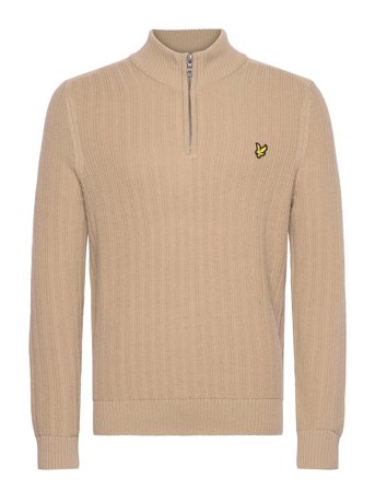 Lyle & Scott | Ribbed Quarter Zip Jumper | M