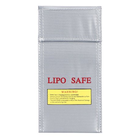 Lithium Ion Batteri Sikkerhedstaske Brandsikker Eksplosionssikker Opbevaringstaske Beskytter 10x20cm