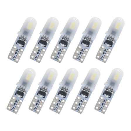 10 st T5 LED Hög Ljusstyrka Auto Bil LED Lampor Ingen Polaritet