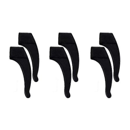 Skridsikre Ørekroge Greb Brille Tilbehør Ørekrog Brilleglas Stangspids Til Solbriller Og Briller (20 sæt (40 stk), Sort)