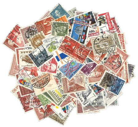 Danmark - 200 forskellige frimærker